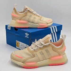 Adidas Women's NMD_V3 Wonder White Pink Shoes Sneakers GX5785 Size 7 NEW